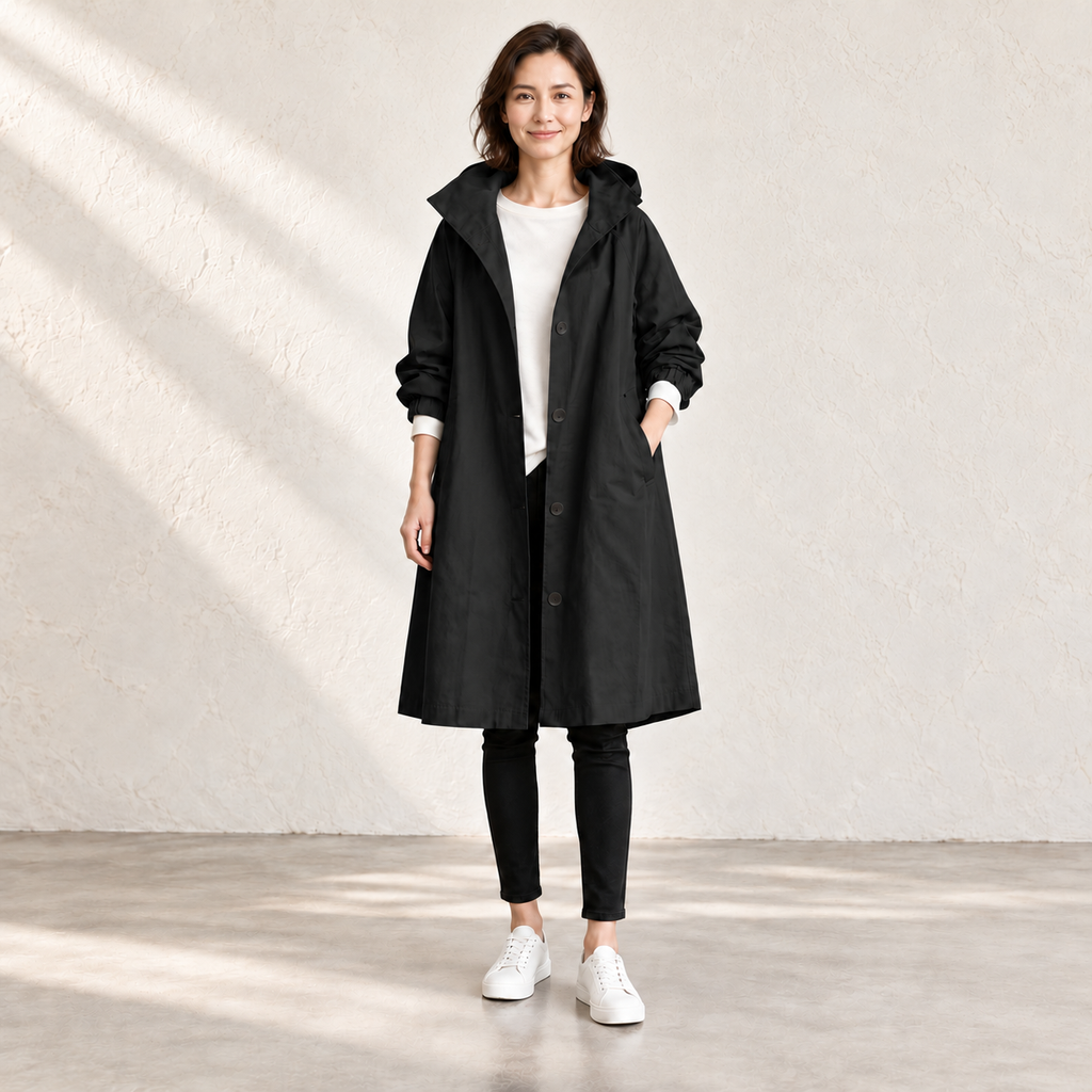 Amelia Hooded Longline Jacket