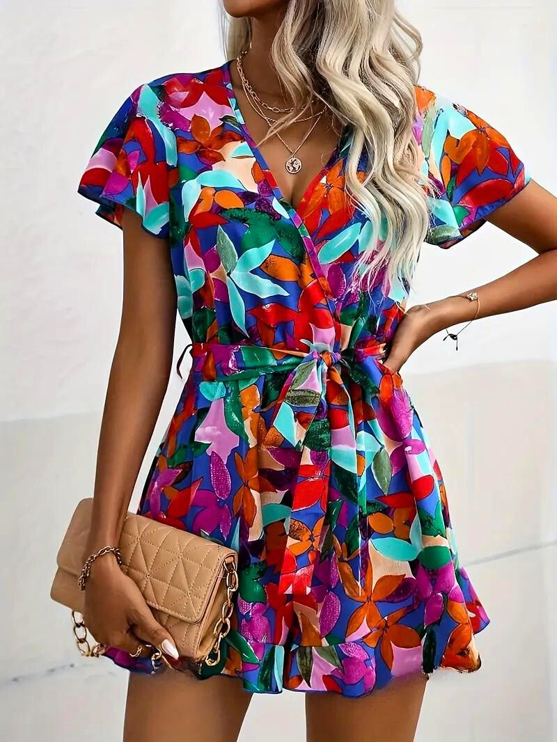 Vibrant Flora Romper - Benson & Clark