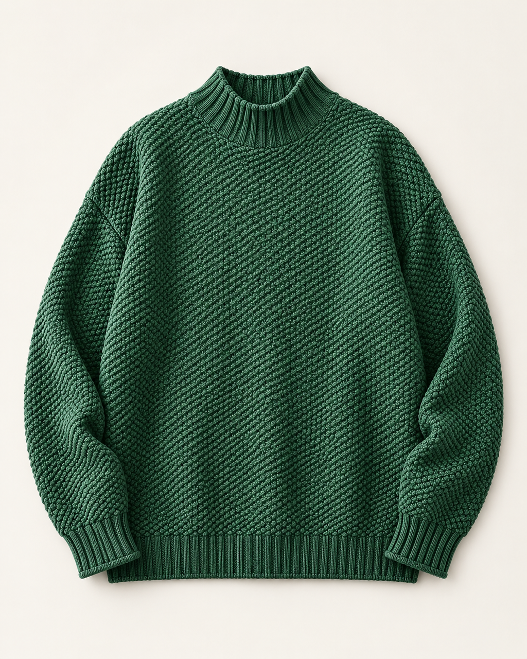 Alexandra Textured Mock Neck Sweater