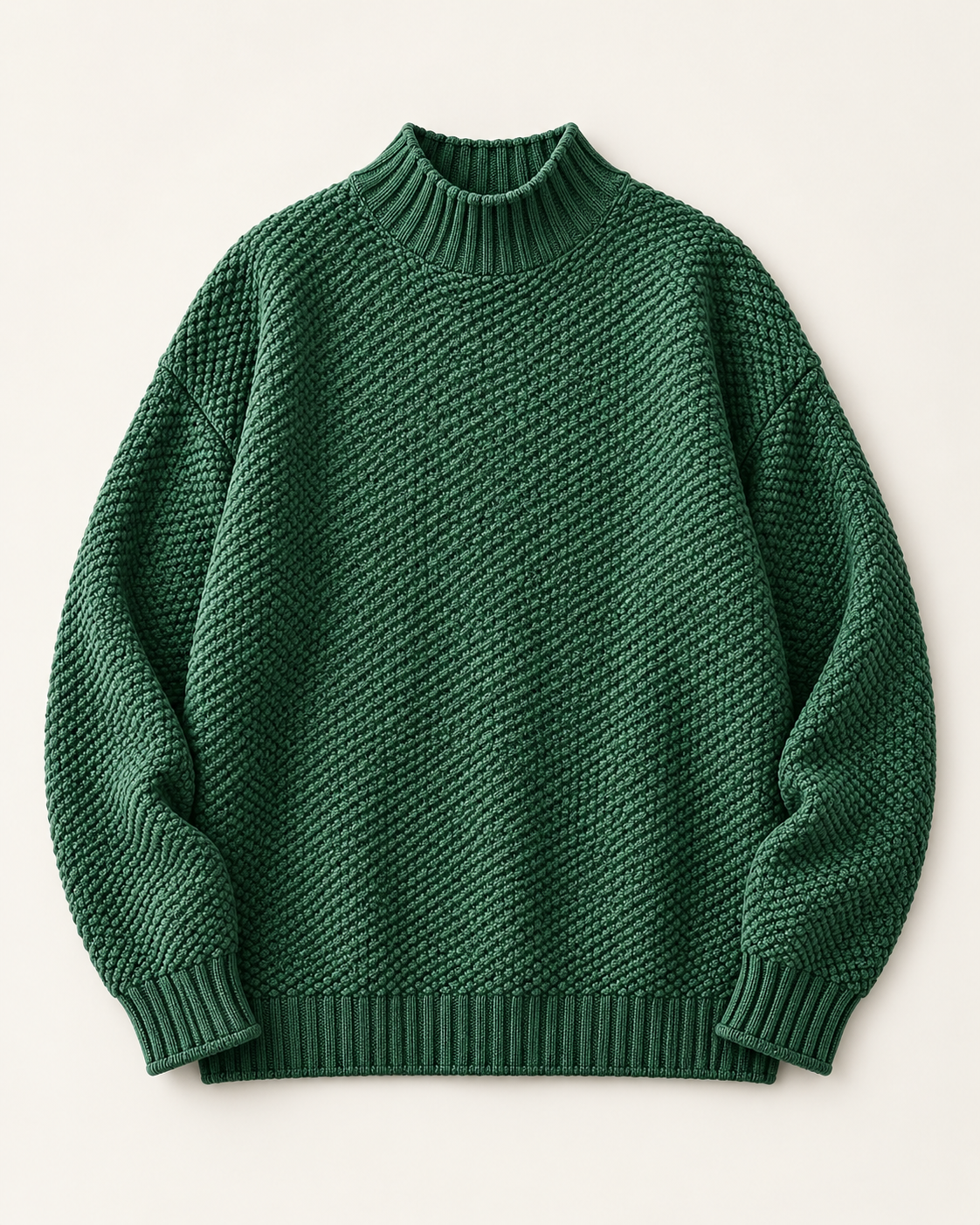 Alexandra Textured Mock Neck Sweater