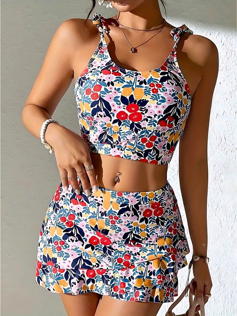 Wildflower Tankini Skort Set - Benson & Clark