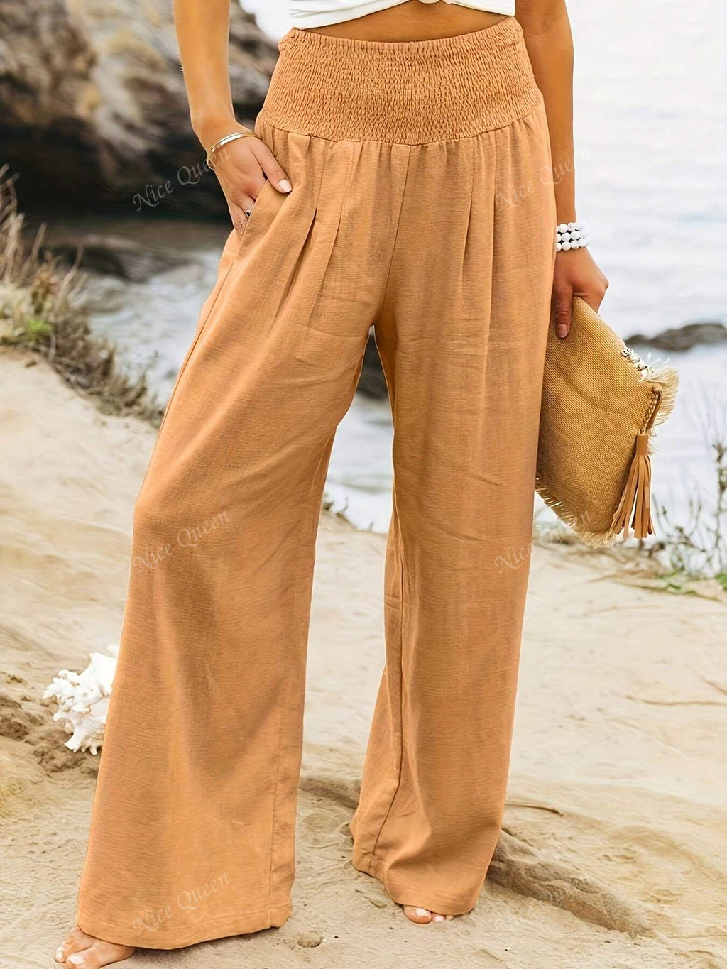 Women’s Wide Leg Linen Pants
