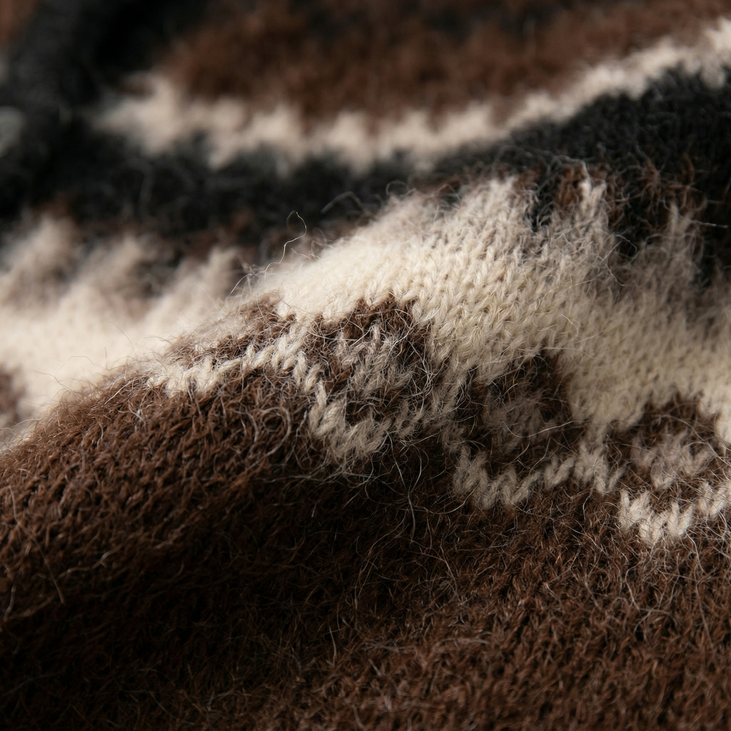 Nordic Style Alpaca Wool Cardigan