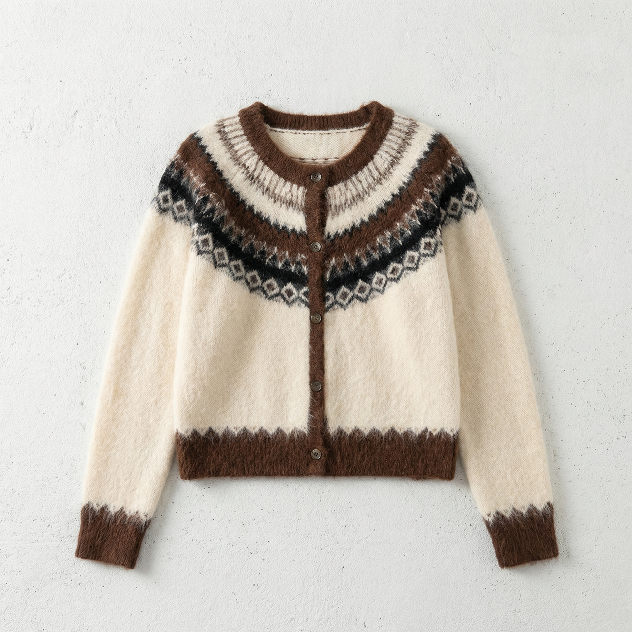 Nordic Style Alpaca Wool Cardigan