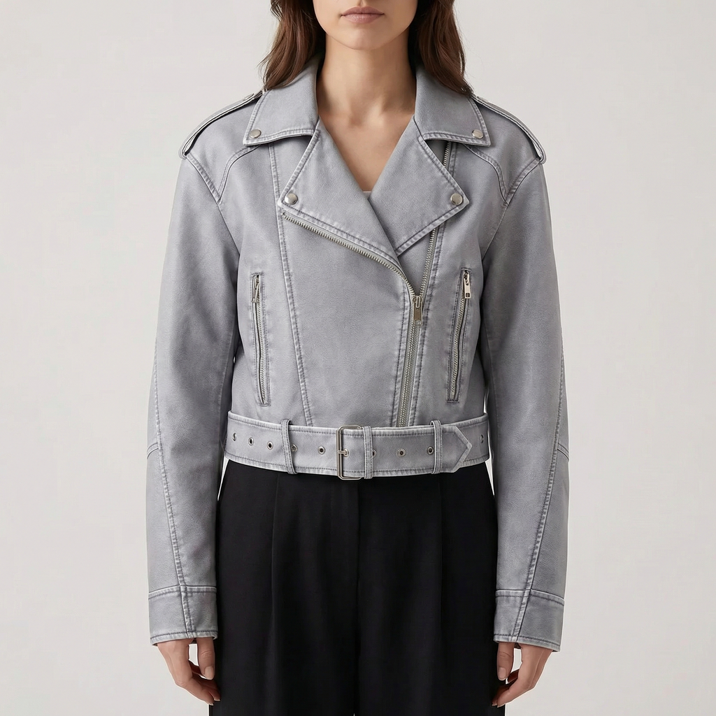 Lübeck Faux Leather Motorcycle Jacket