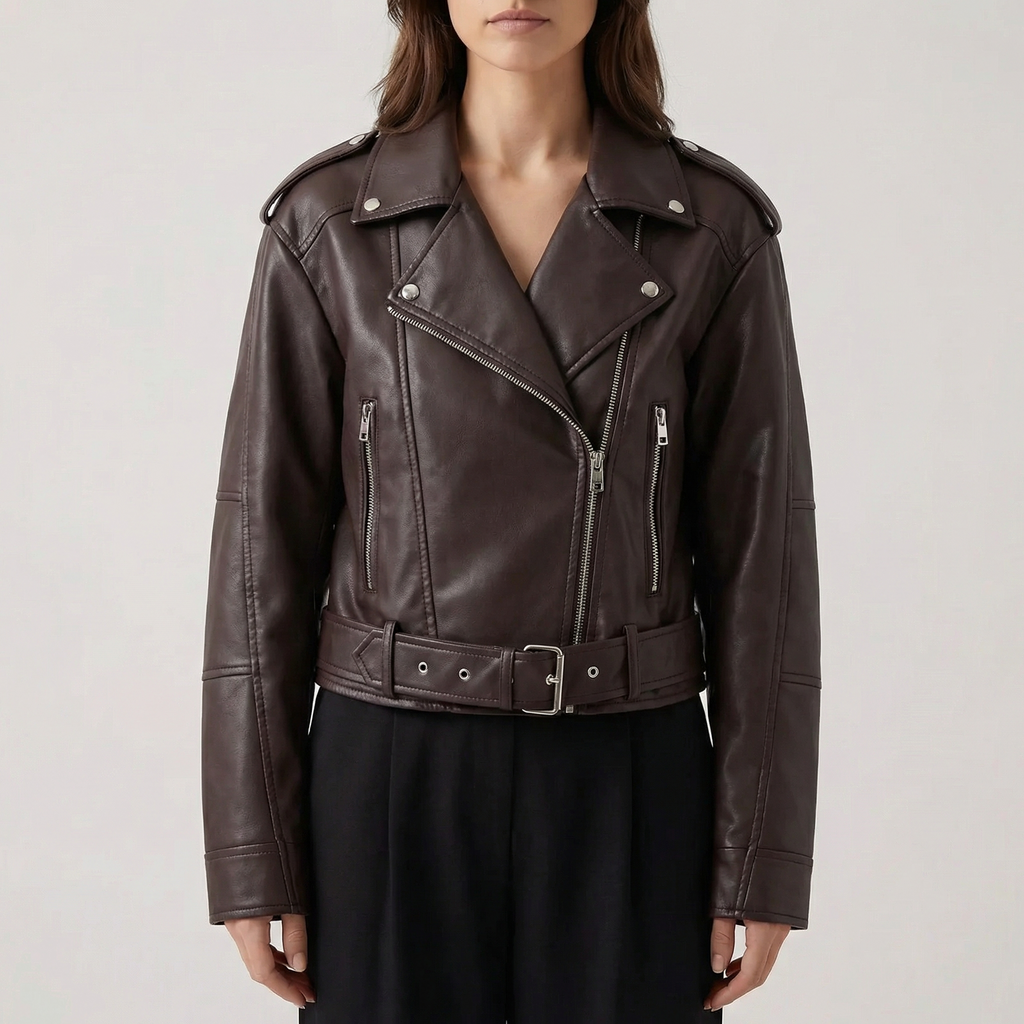 Lübeck Faux Leather Motorcycle Jacket