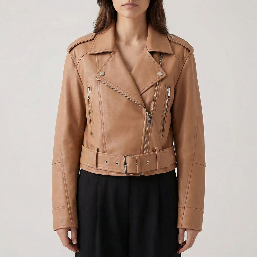 Lübeck Faux Leather Motorcycle Jacket