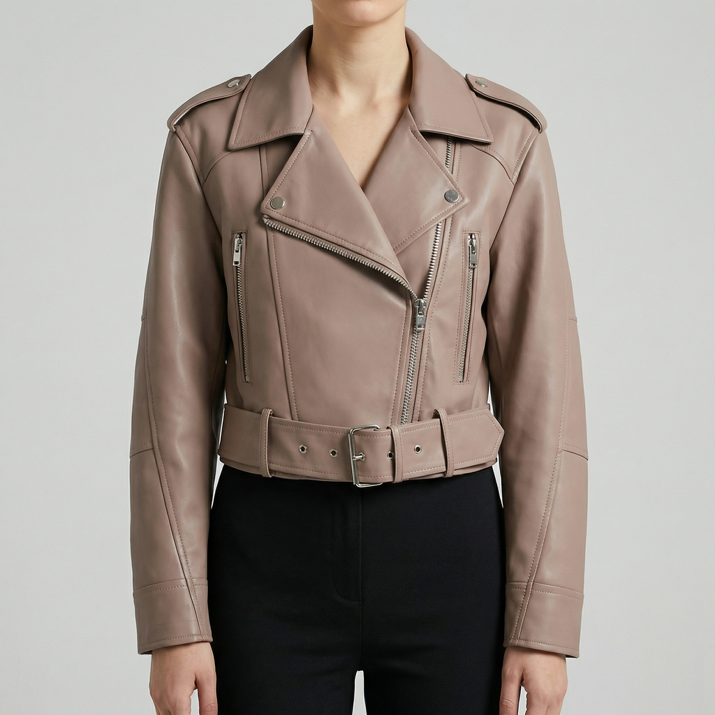 Lübeck Faux Leather Motorcycle Jacket