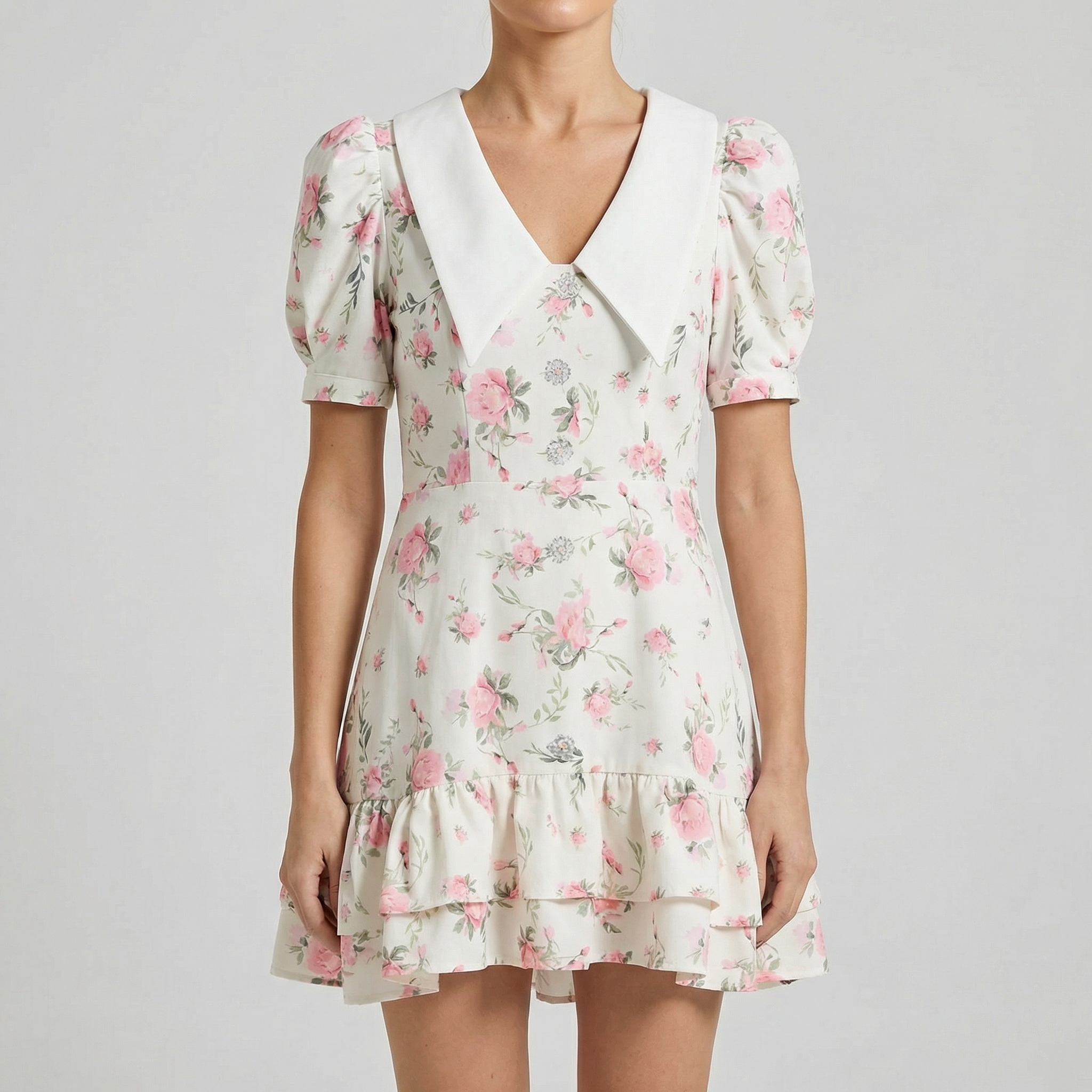 Cascais Cotton Blend Mini Dress