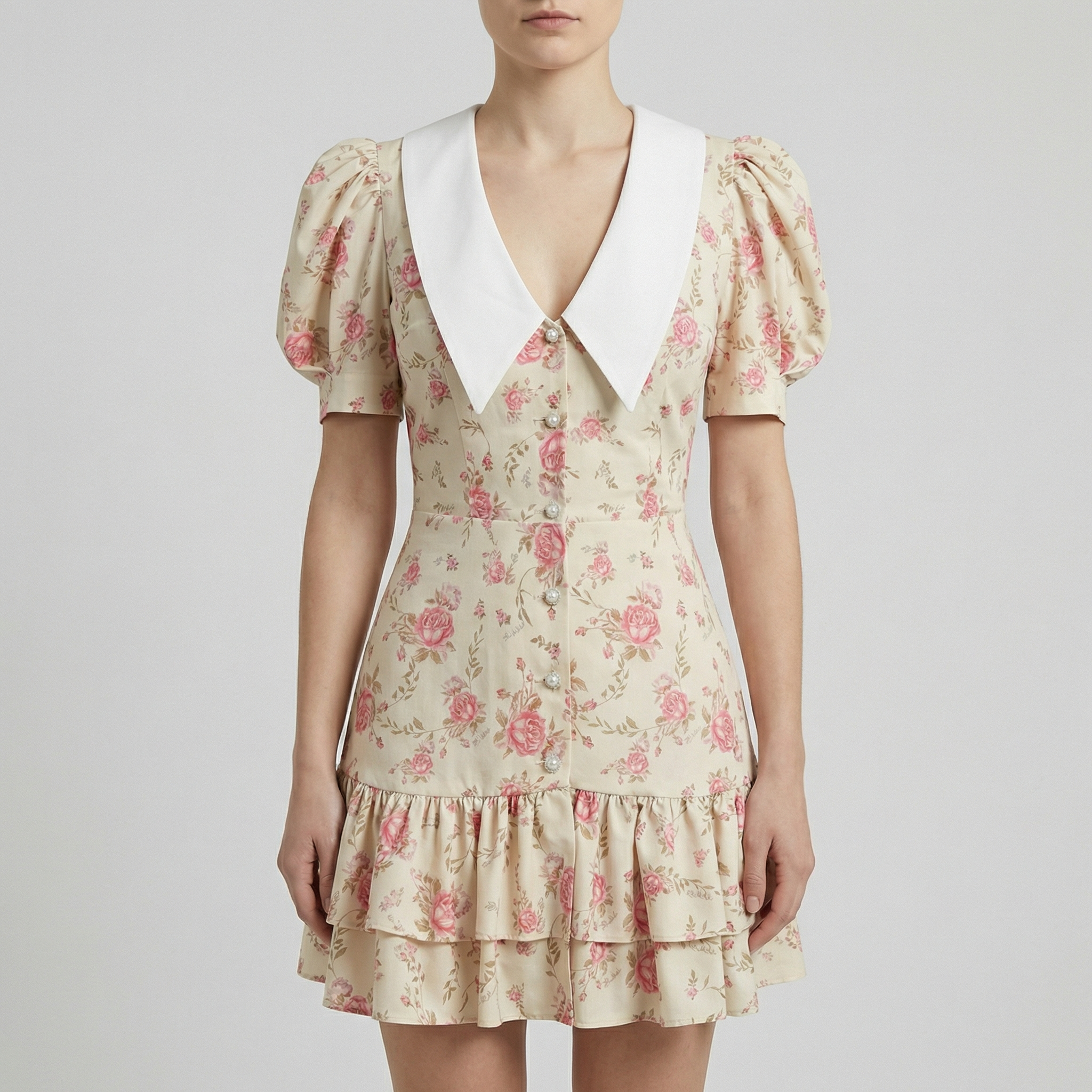Cascais Cotton Blend Mini Dress