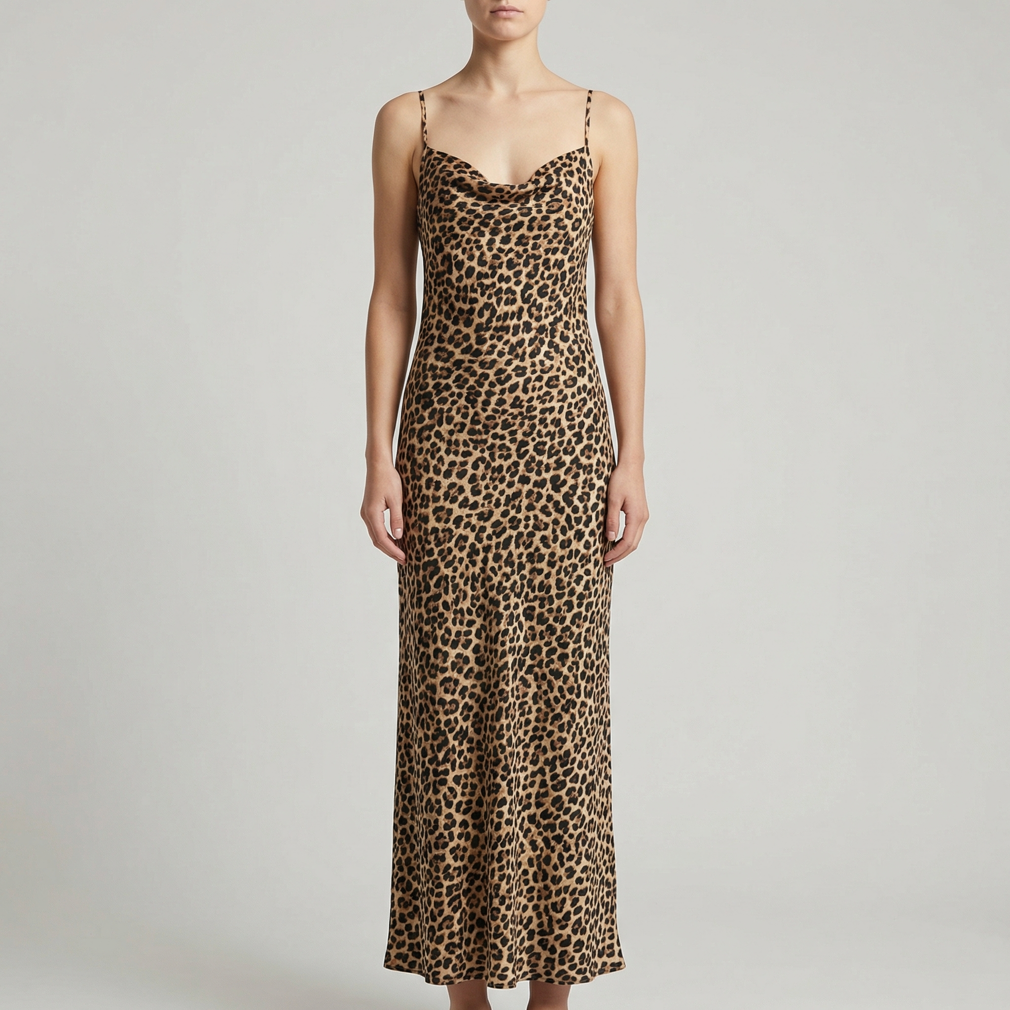 Bodrum Silk Spaghetti Strap Dress