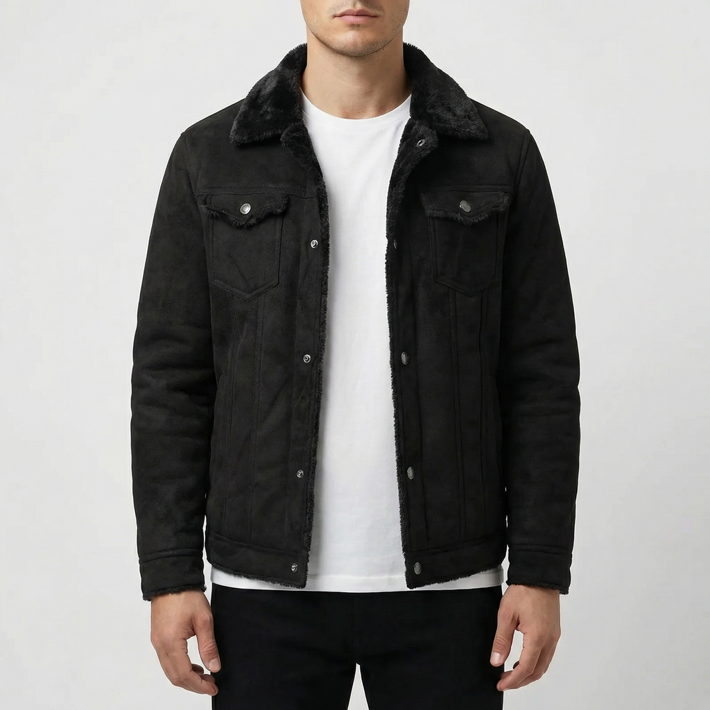 Dinan Suede Leather Coat