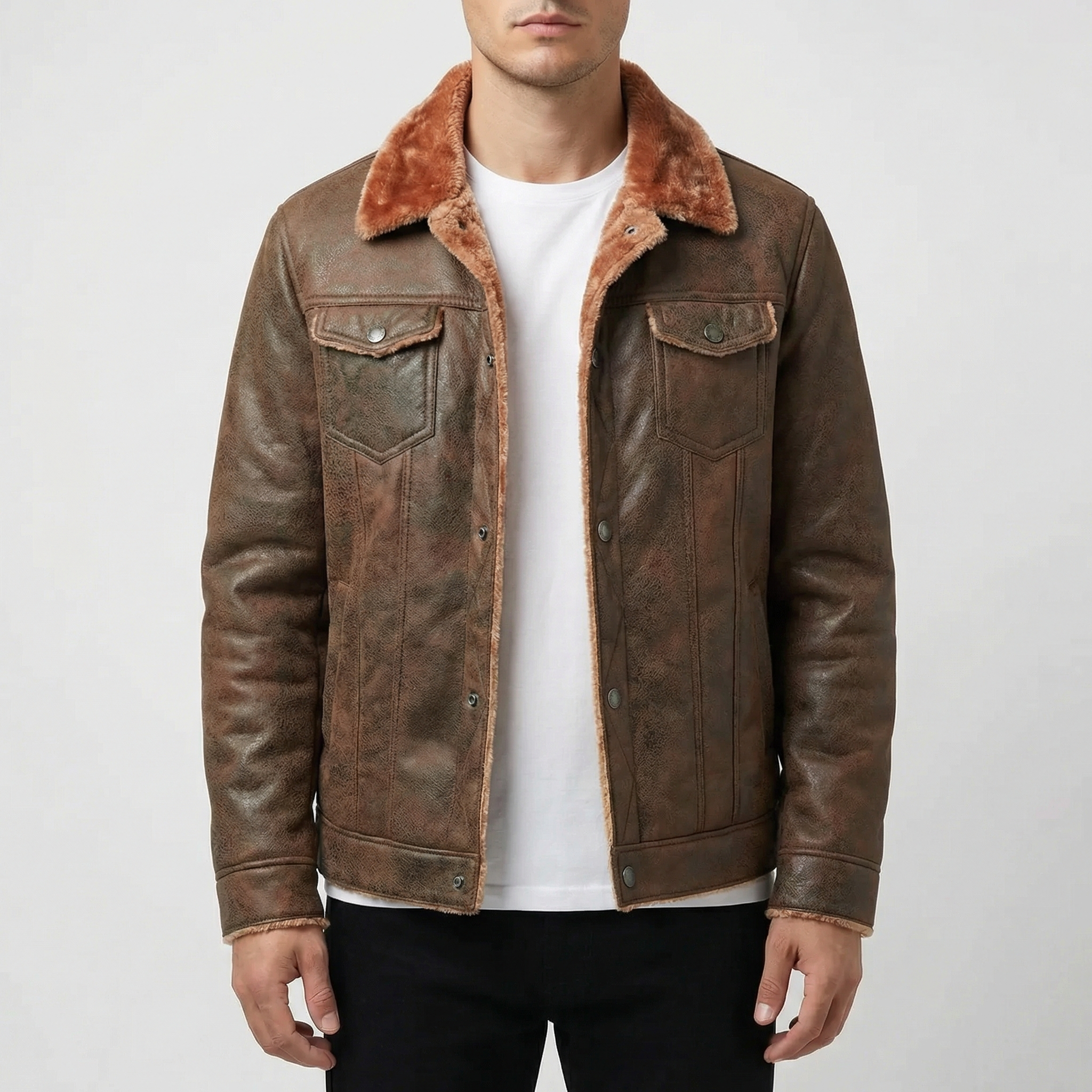 Dinan Suede Leather Coat