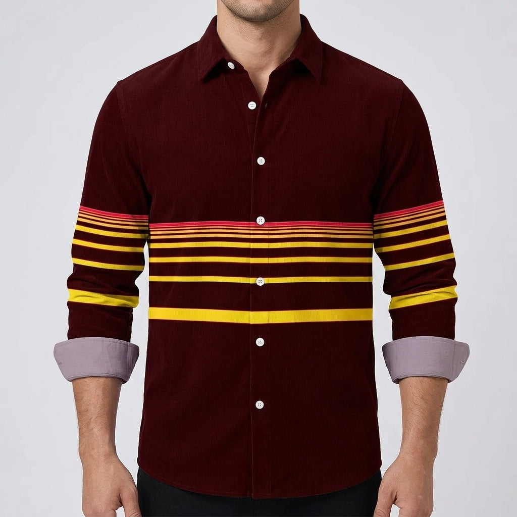 Burgundy, Mustard Yellow, White