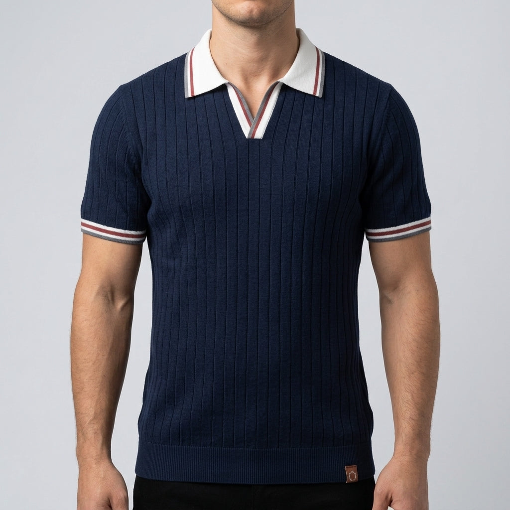 Navy Blue, White