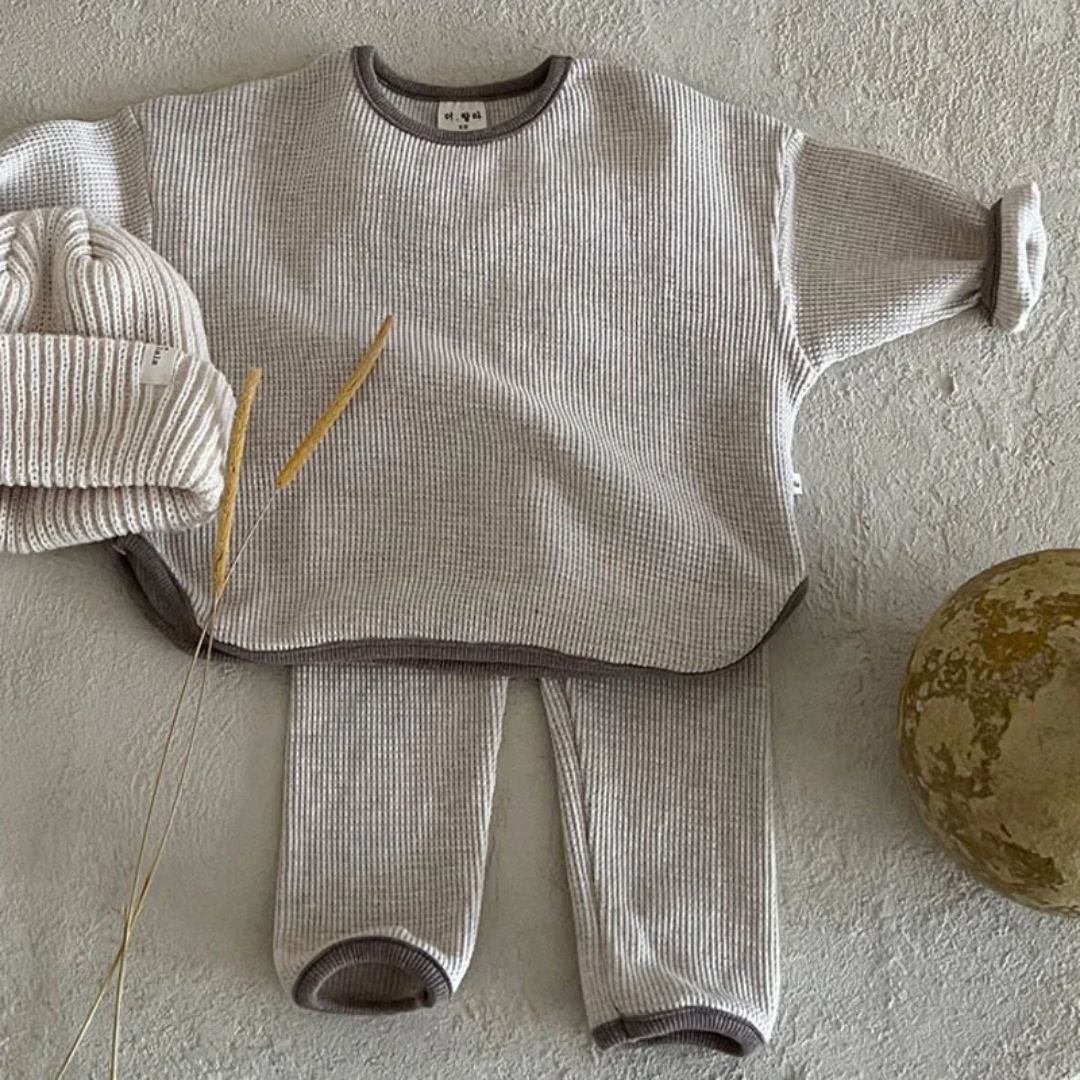 Relaxed Waffle Kids Set - Benson & Clark
