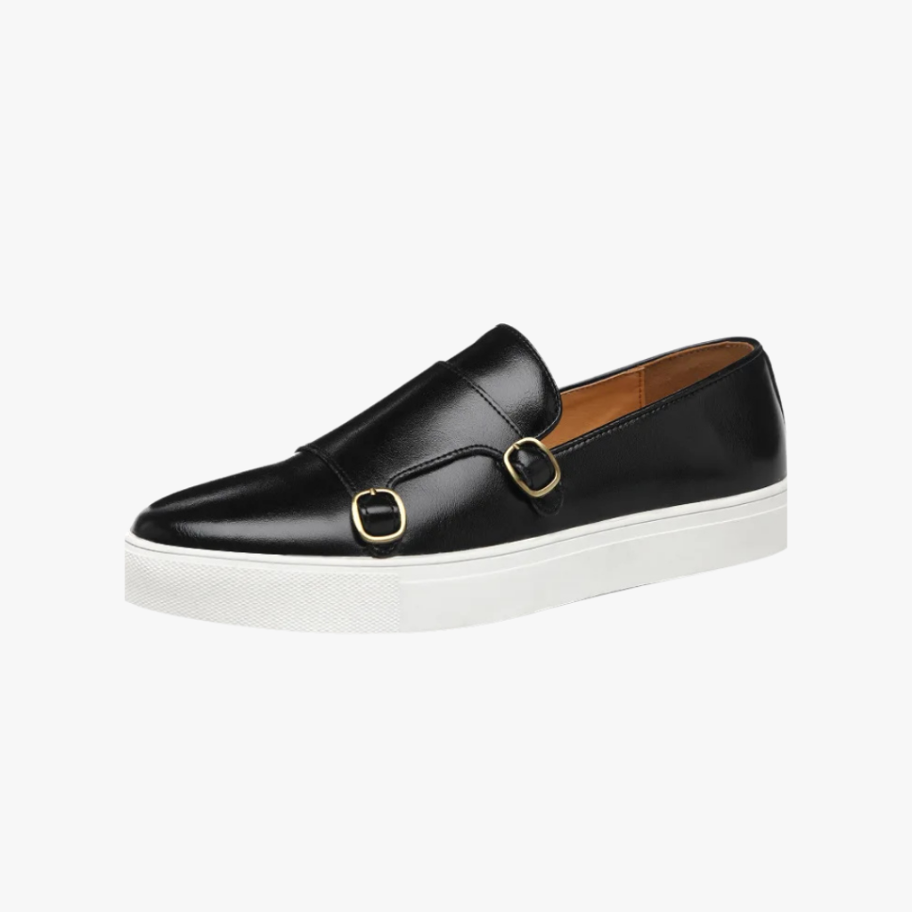 Classic Gold Buckle Loafers