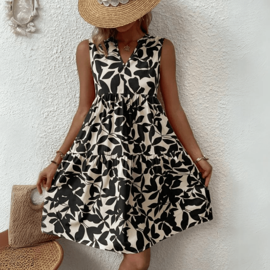 Amalfi Ruffle A Line Tank Dress - Saint Drako