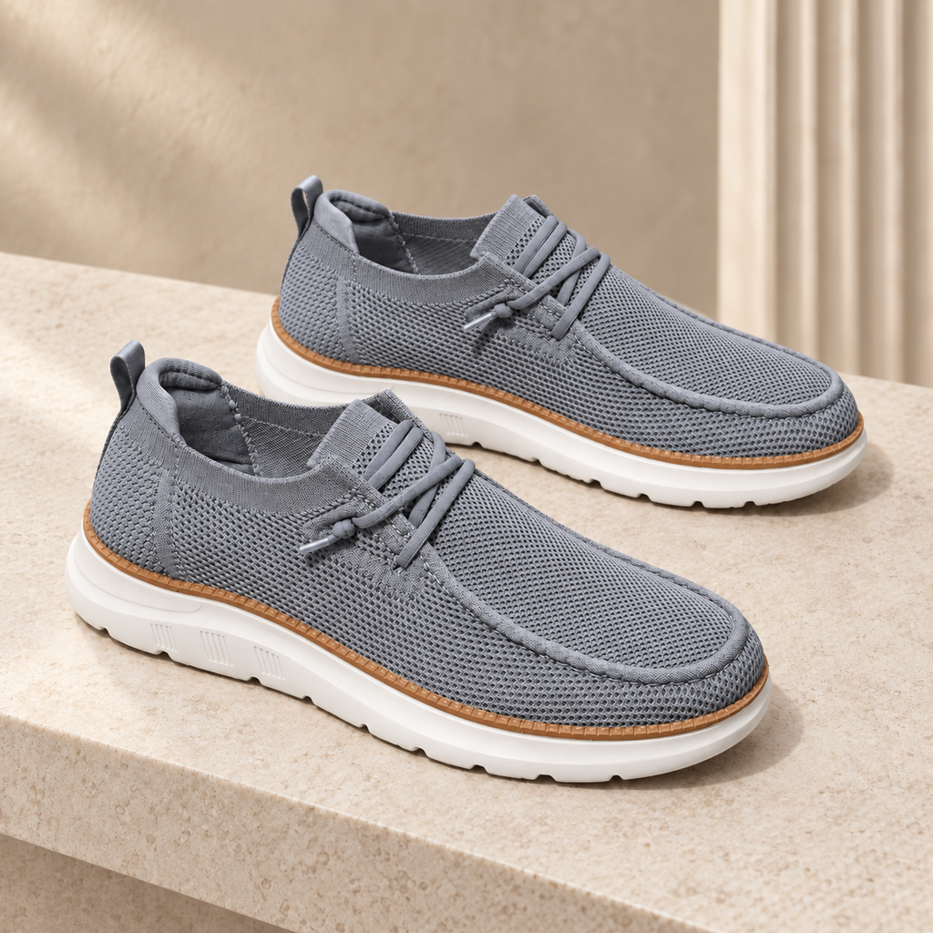 Valdoro Men's Knit Lace-Up Shoes