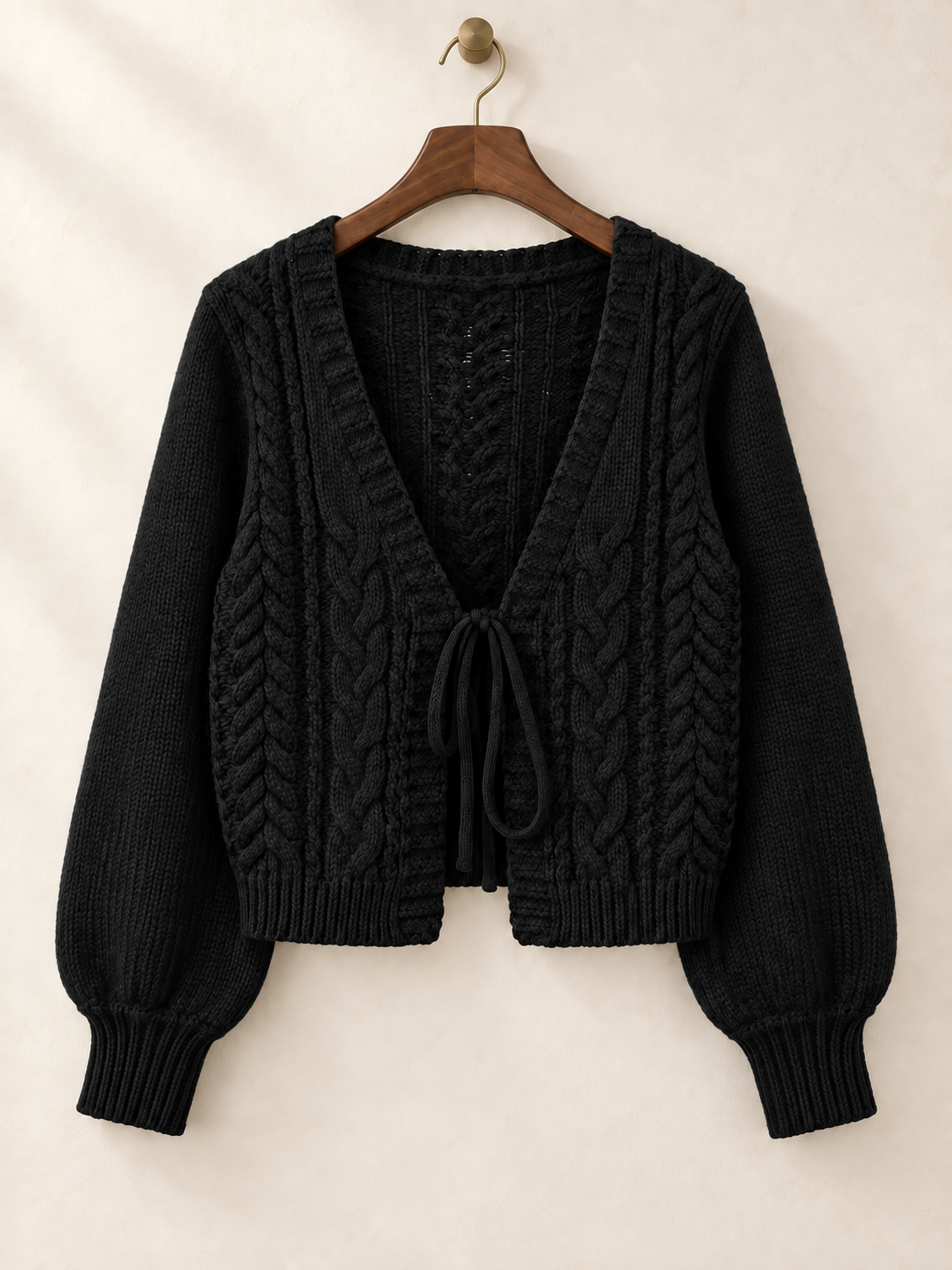Elise Tie-Front Knit Cardigan