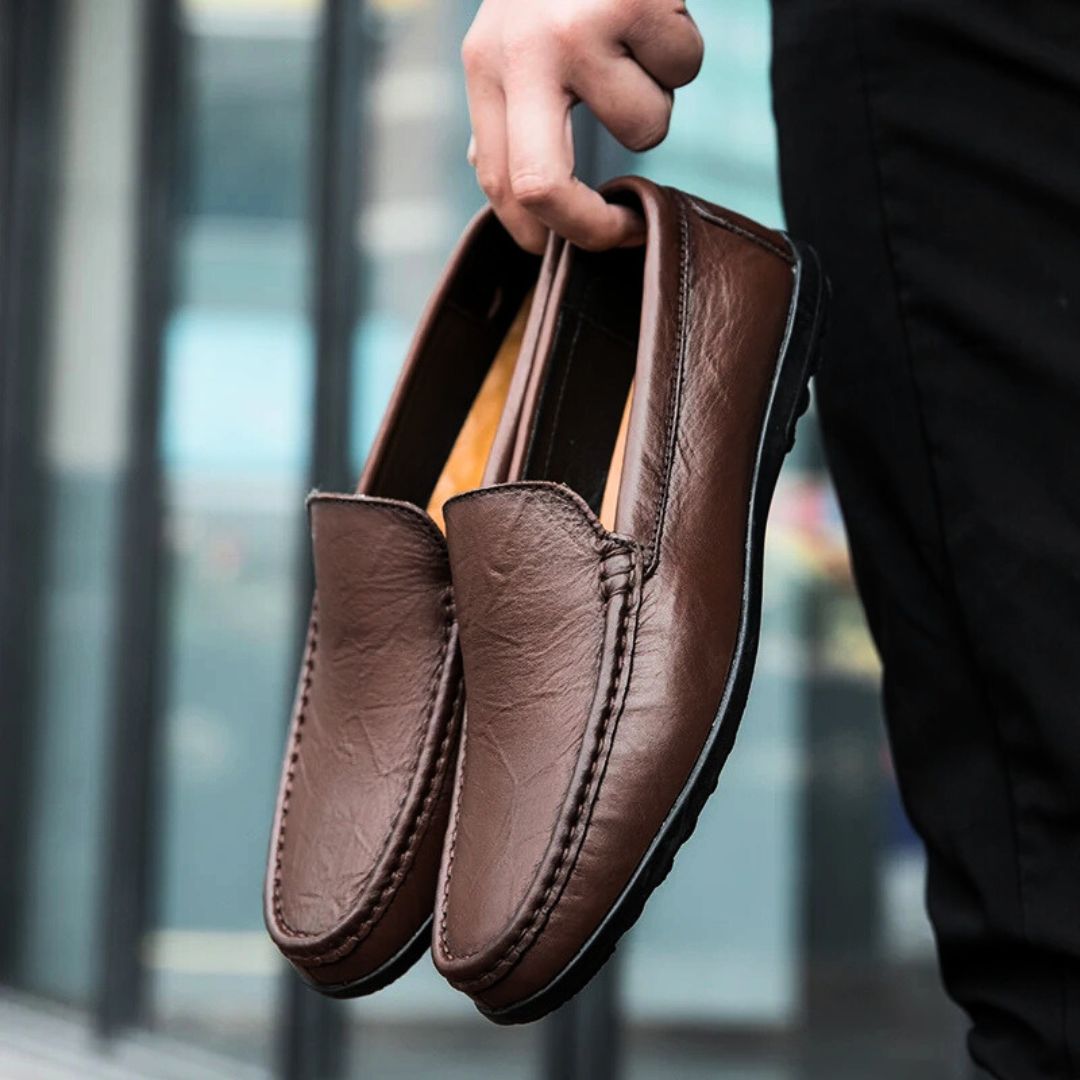 Genuine Leather Loafers - Benson & Clark