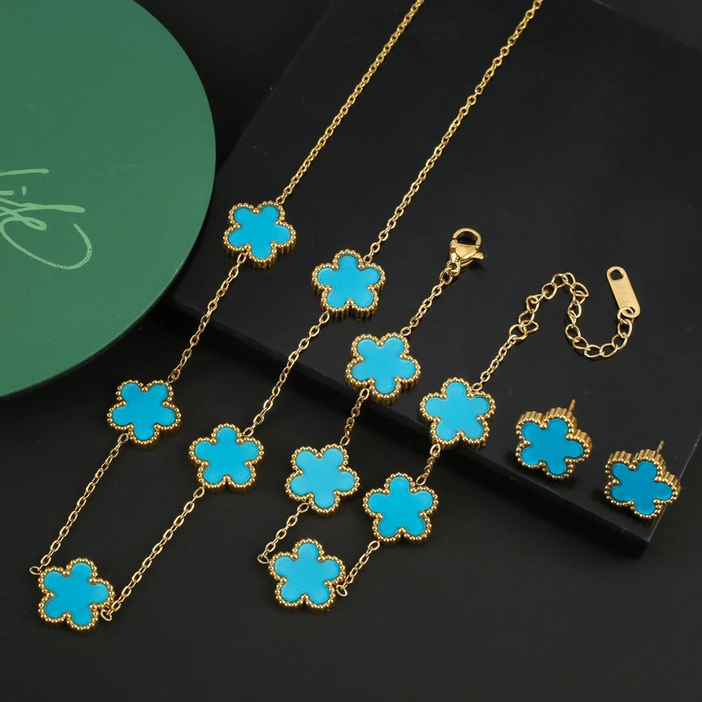 Clover Charm Jewelry Set - Benson & Clark