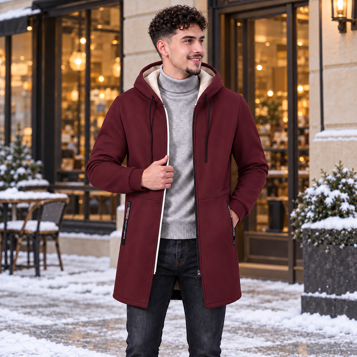 Harrison Hooded Longline Coat