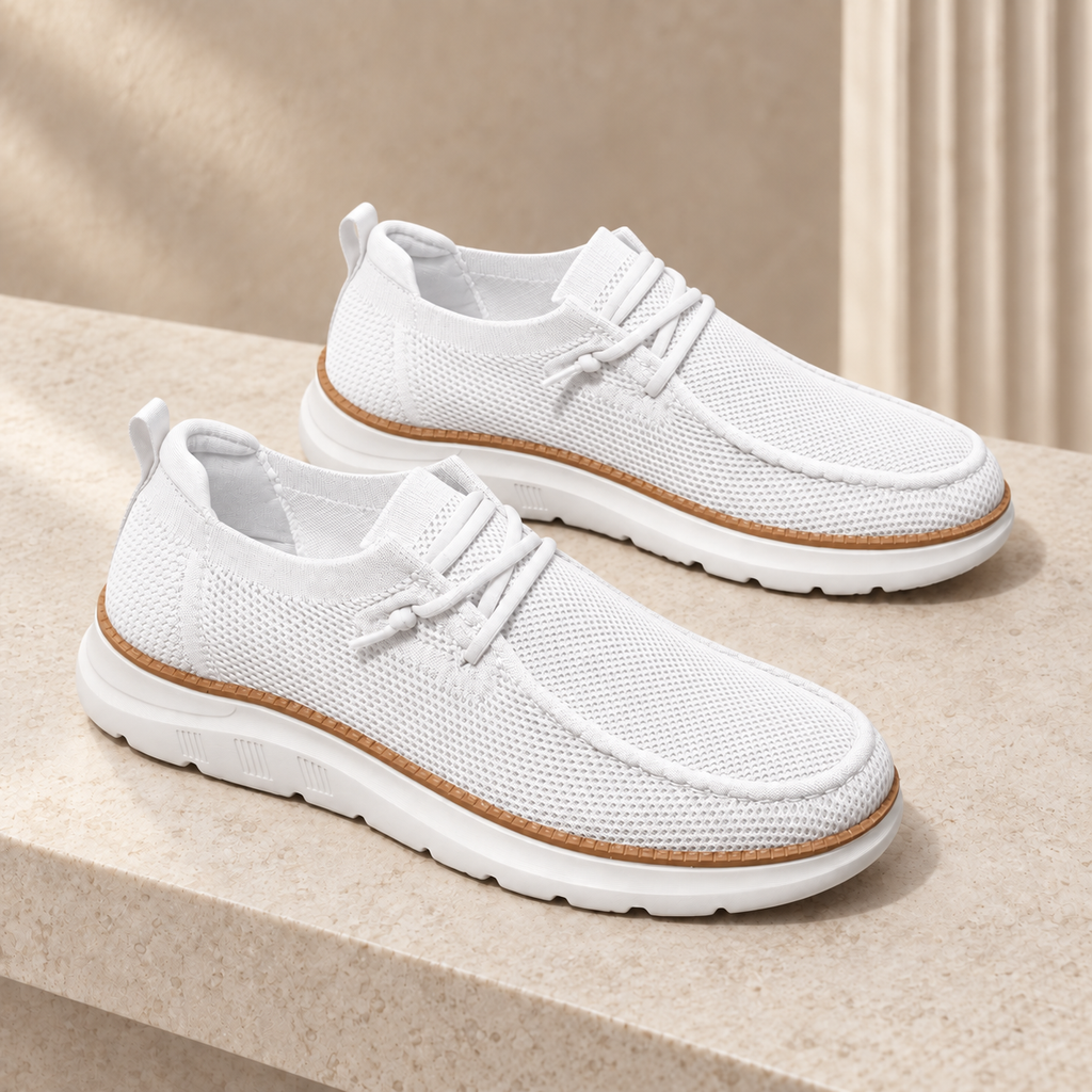 Valdoro Men's Knit Lace-Up Shoes