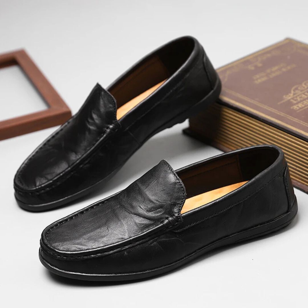 Genuine Leather Loafers - Benson & Clark
