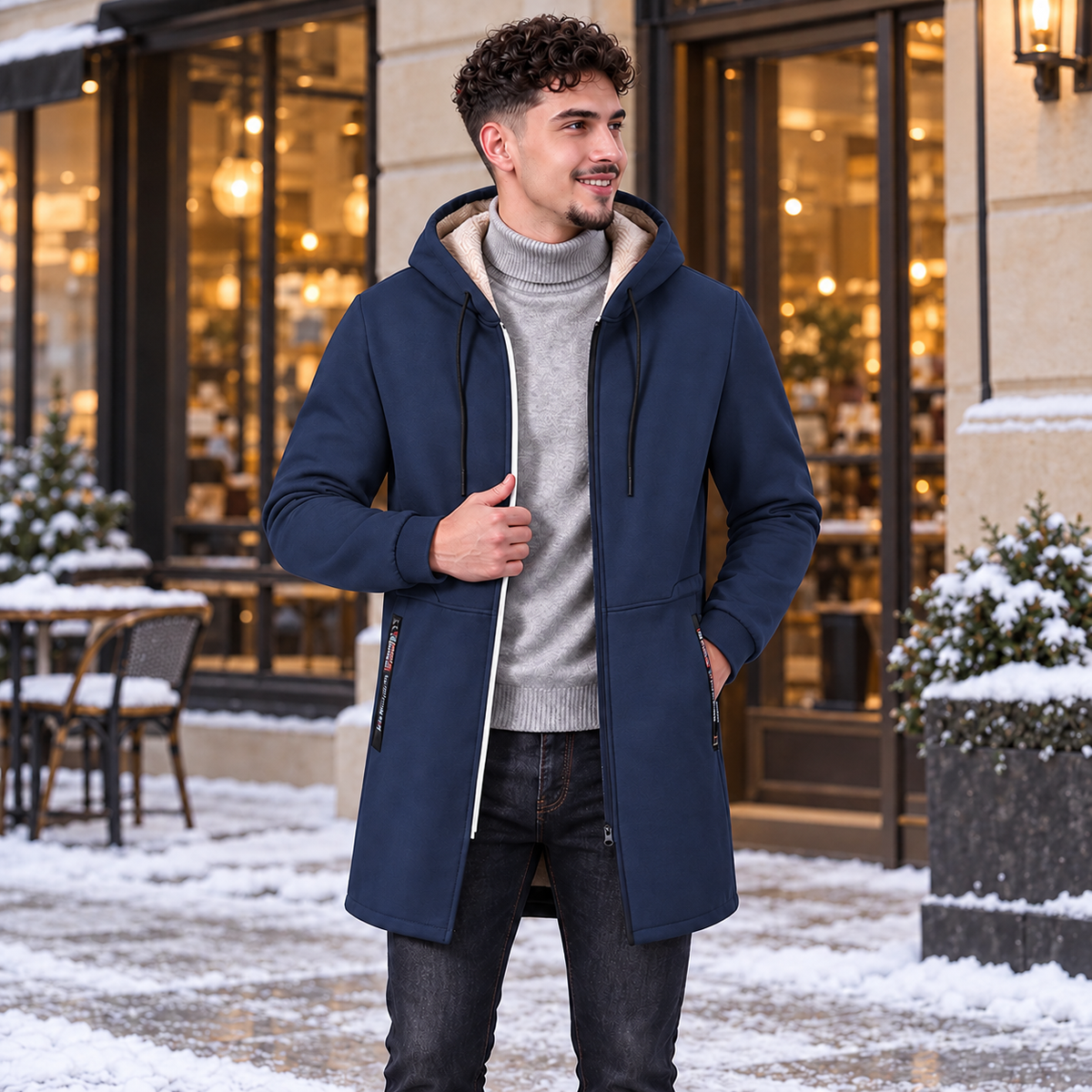 Harrison Hooded Longline Coat