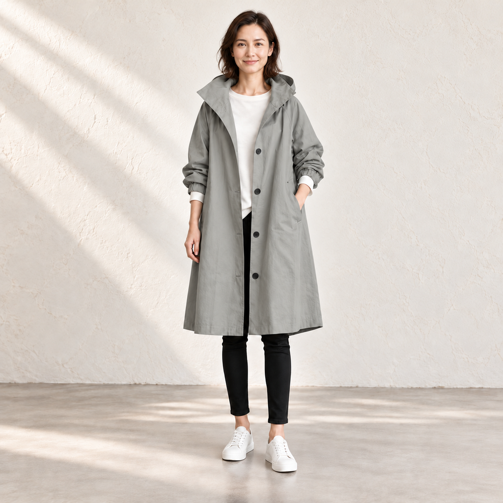 Amelia Hooded Longline Jacket