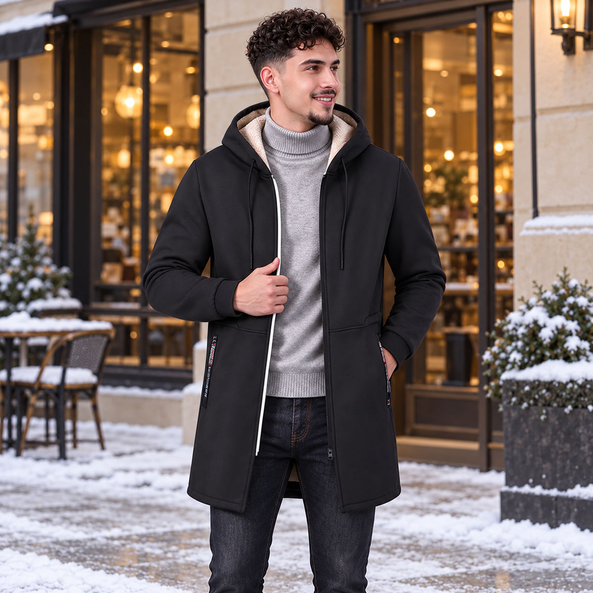 Harrison Hooded Longline Coat