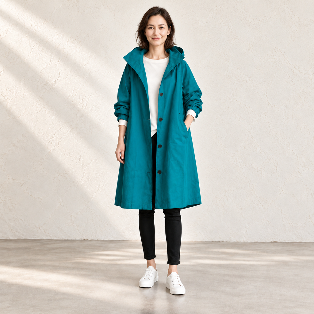 Amelia Hooded Longline Jacket