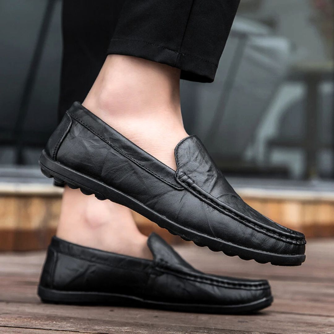 Genuine Leather Loafers - Benson & Clark