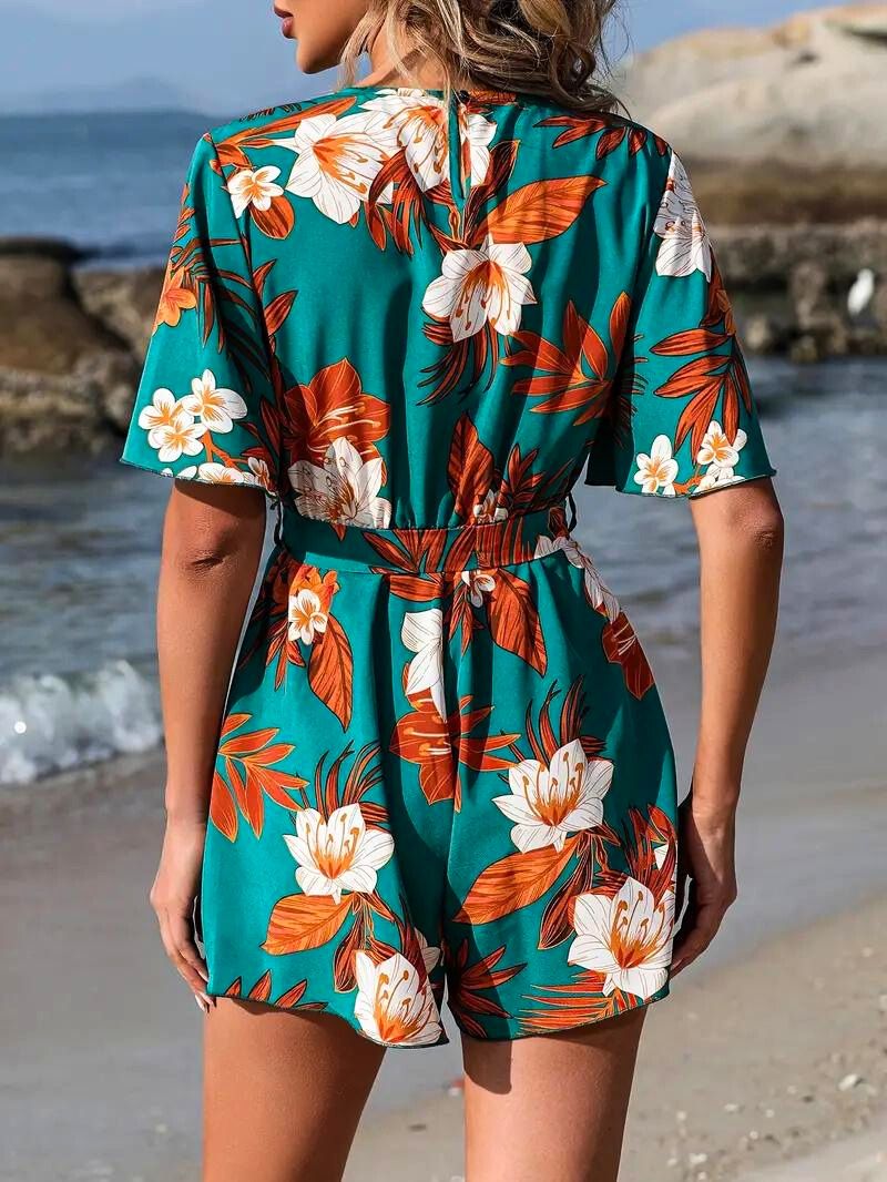 Tropical Blossom Romper - Benson & Clark