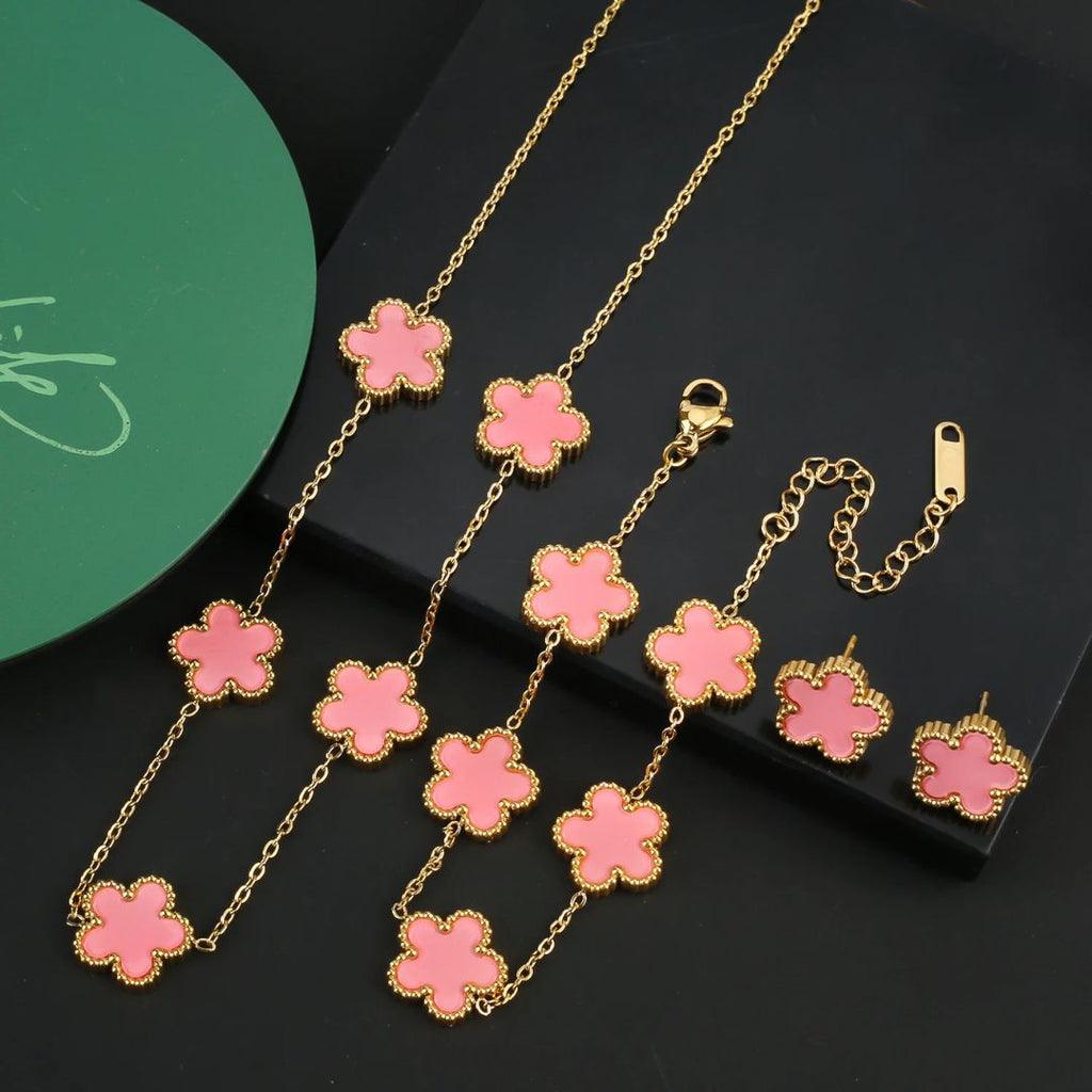 Clover Charm Jewelry Set - Benson & Clark