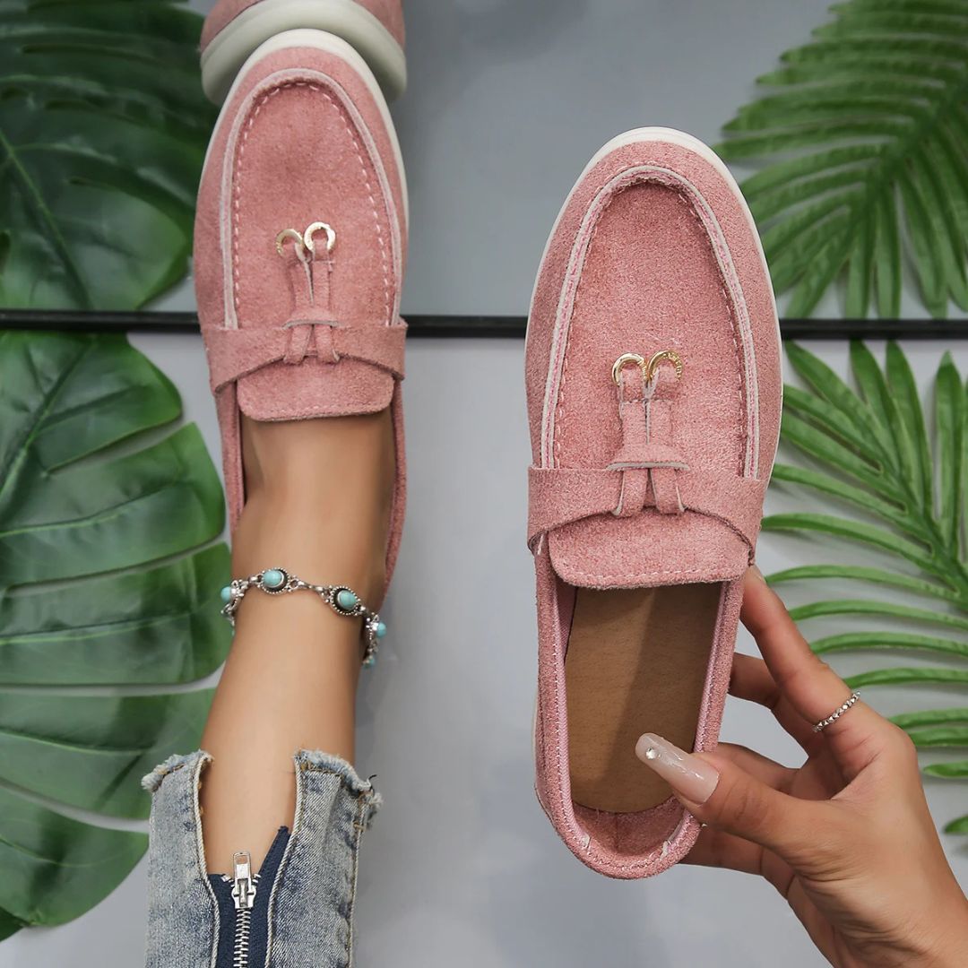 Suede Step Loafers - Benson & Clark