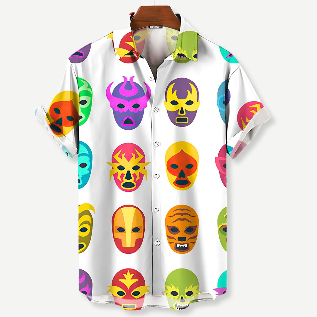 Relaxed Luchador Masks v2 Shirt - Benson & Clark