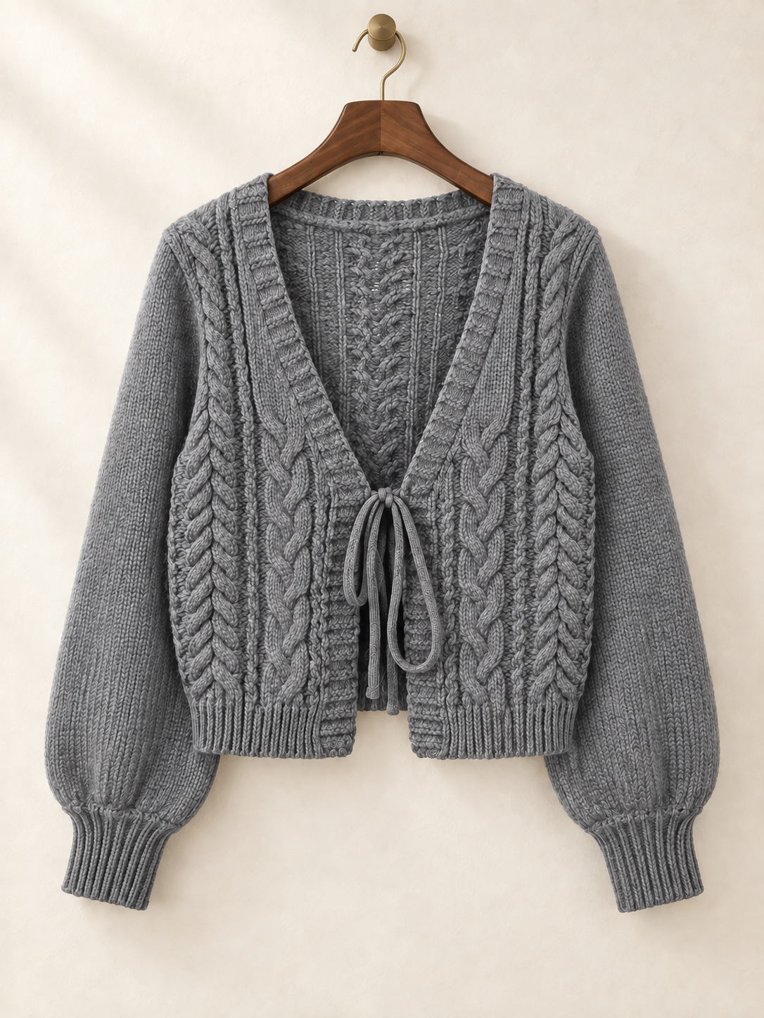 Elise Tie-Front Knit Cardigan