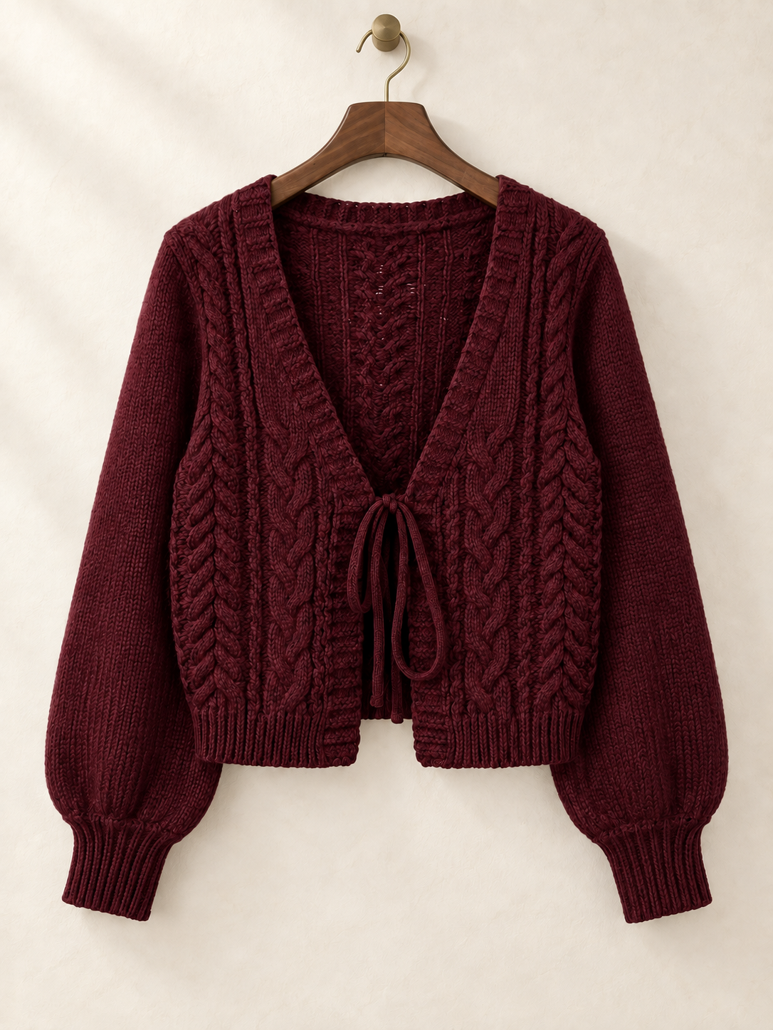 Elise Tie-Front Knit Cardigan