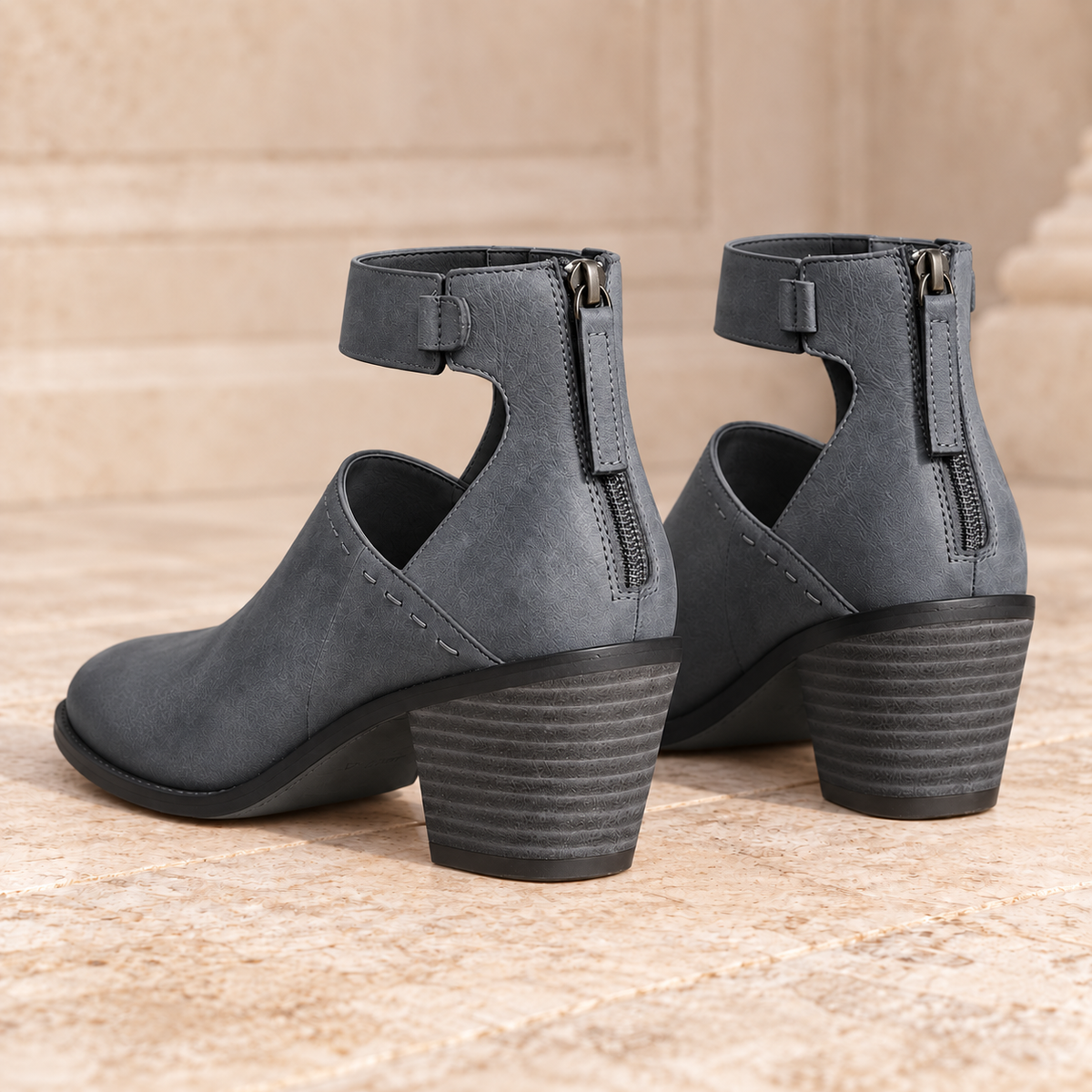 Elena Orthopedic Cut-Out Ankle Boots