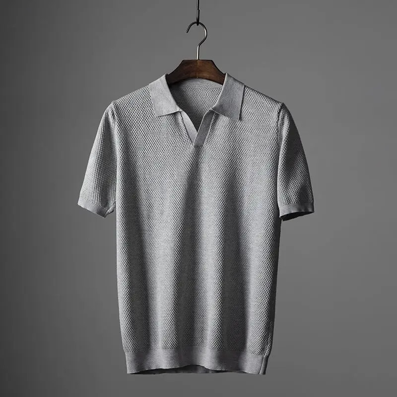 Rowen Knit-Collar Polo