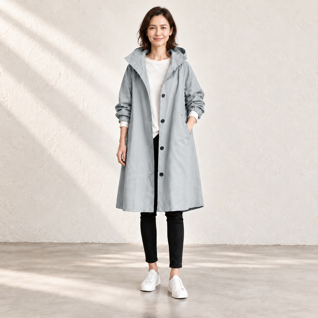 Amelia Hooded Longline Jacket