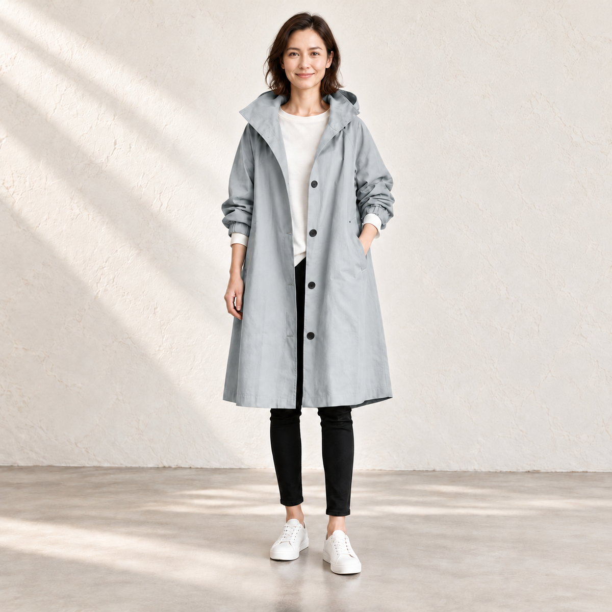 Amelia Hooded Longline Jacket