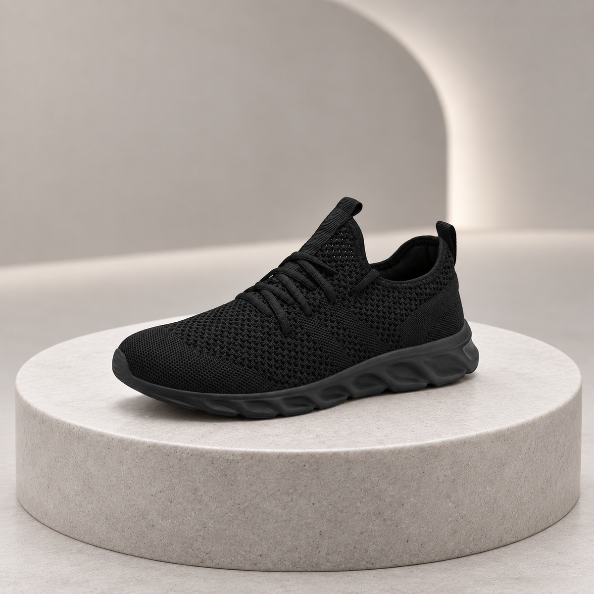 Bellavero Knit Lace-Up Sneakers