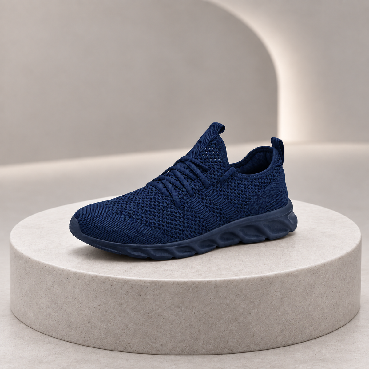 Bellavero Knit Lace-Up Sneakers