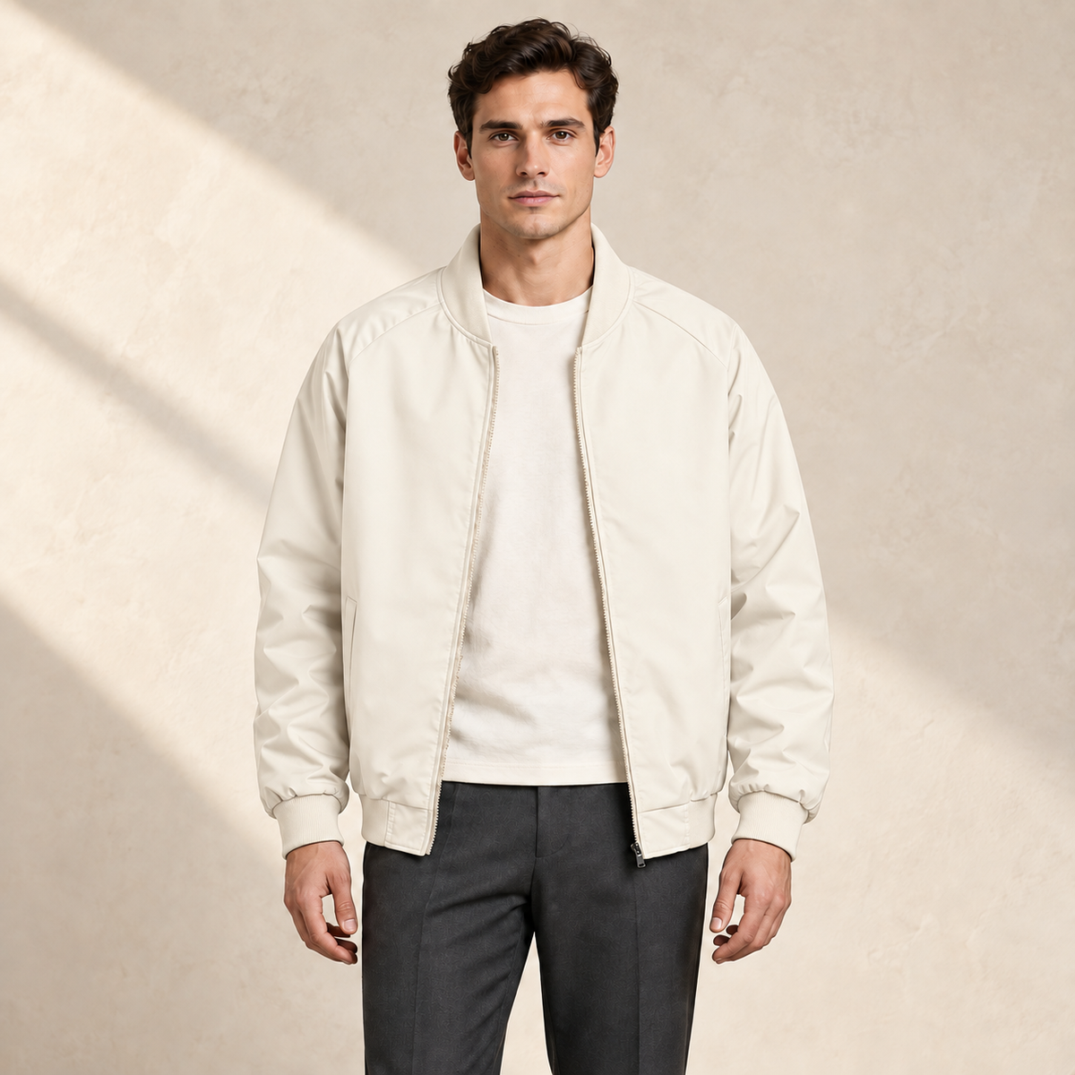 Harold Classic Zip-Up Bomber Jacket