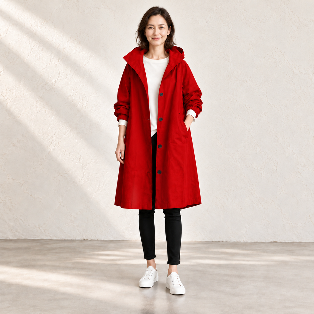 Amelia Hooded Longline Jacket