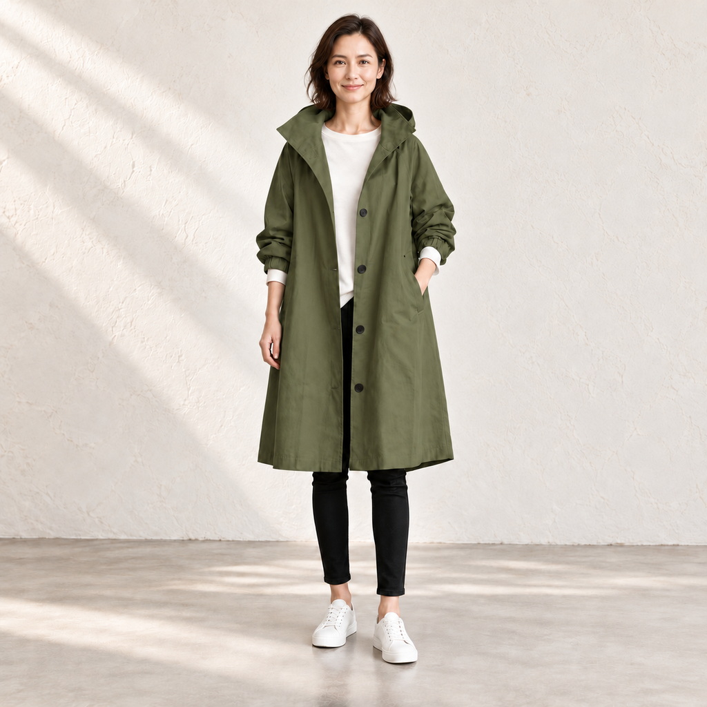 Amelia Hooded Longline Jacket
