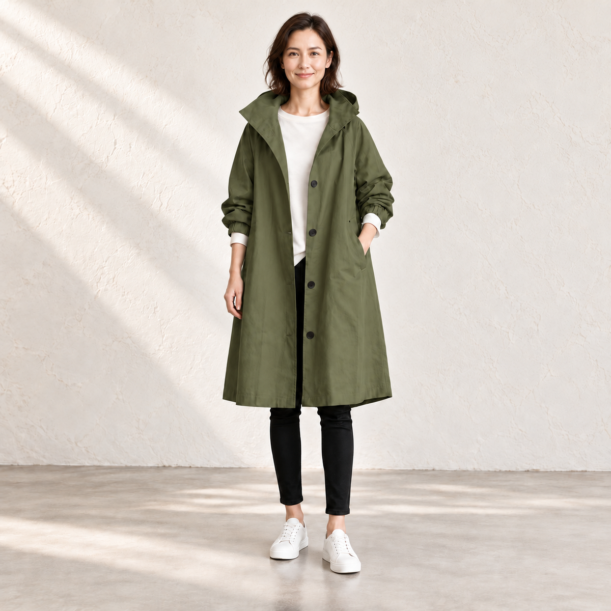 Amelia Hooded Longline Jacket